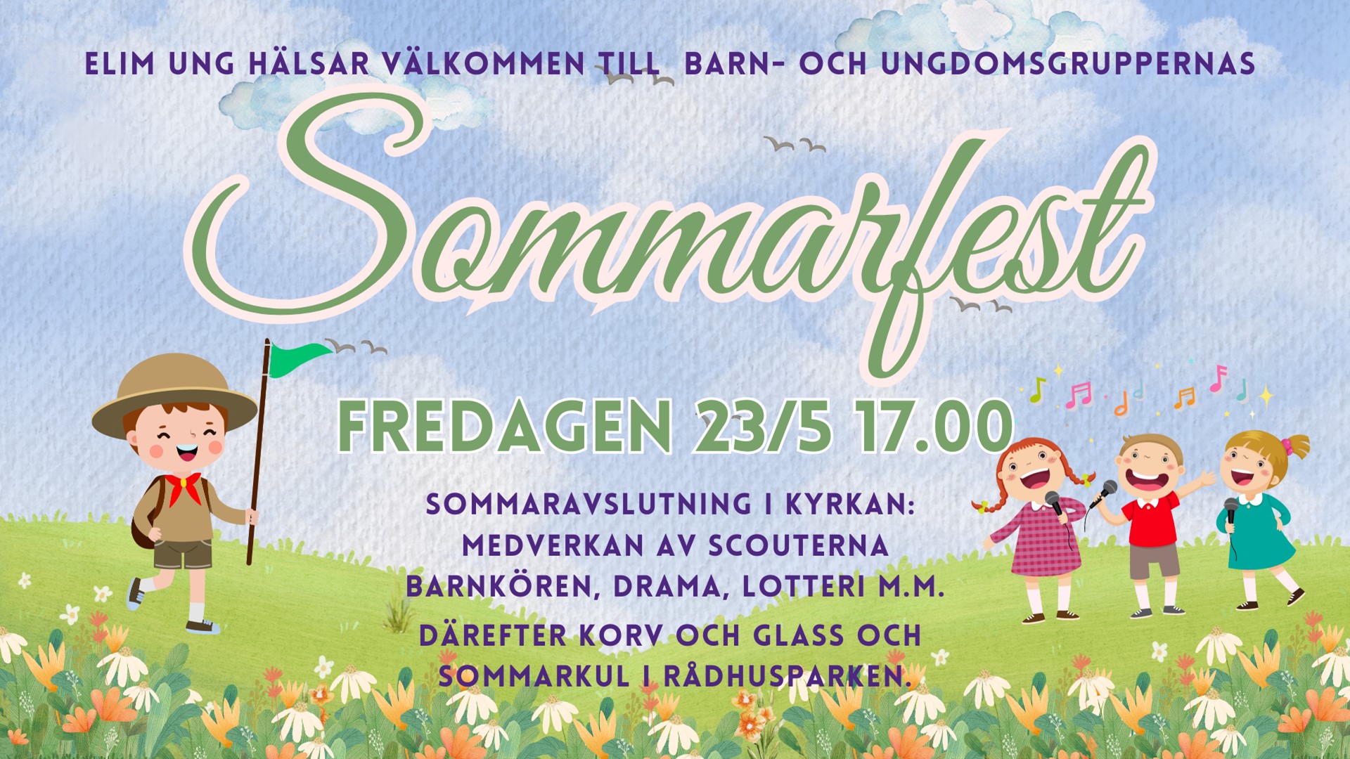 Slingan till kyrktorget april